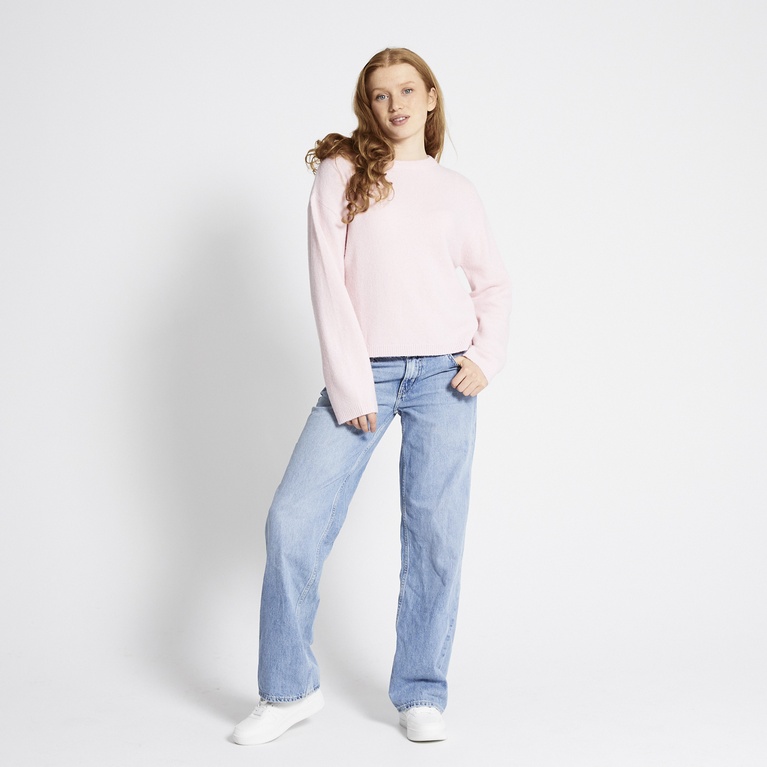 Basic knit sweater "Signe" Light Pink